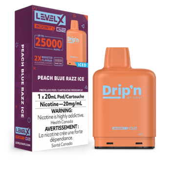 Level X Boost Dripn Peach Blue Razz Ice 25k 20mg